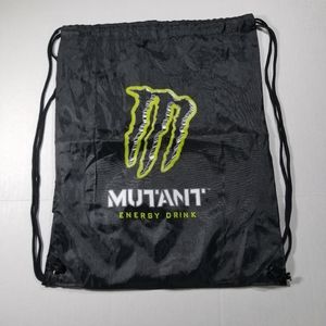 Monster Energy Drink Cinch Drawstring Backpack Bag Carry-on Athletic Gym Bag